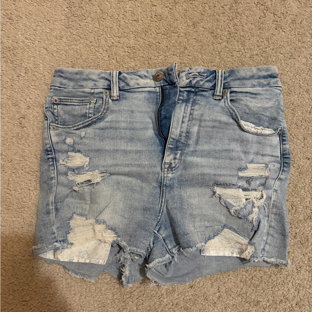 American Eagle Light Blue Denim Shorts